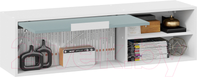 Полка ТриЯ Марли (белый/серо-голубой)