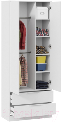 Шкаф ТриЯ Марли для одежды (белый)