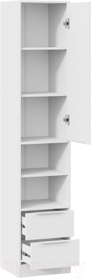 Шкаф-пенал ТриЯ Марли комбинированный (белый)