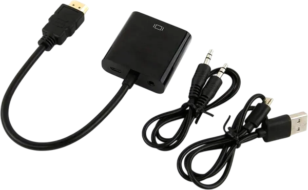 Кабель/переходник Buro HDMI-M-VGA-F-WUSB HDMI - фото