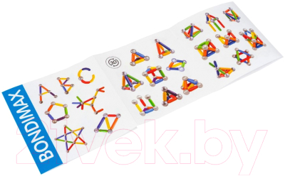 Конструктор магнитный Bondibon Bondimax / ВВ6041