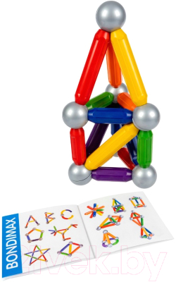 Конструктор магнитный Bondibon Bondimax / ВВ6043