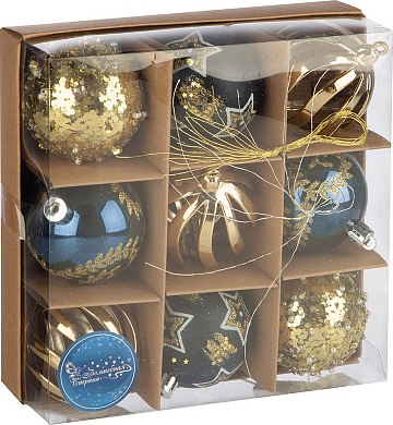 Набор шаров новогодних Волшебная страна SYQB1-0123062 / 106336 - фото