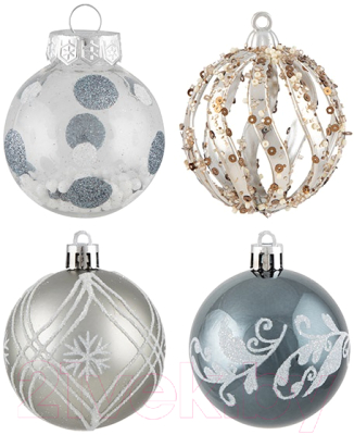 Набор шаров новогодних Волшебная страна SYQB1-0123102 / 106337 - фото