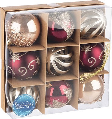 Набор шаров новогодних Волшебная страна SYQB2-0123049 / 106340 - фото