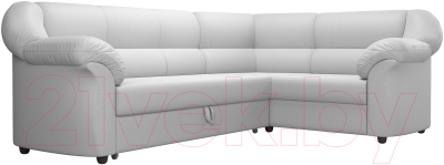 Диван угловой Лига Диванов Карнелла правый / 60287 (экокожа белый)
