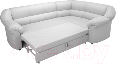Диван угловой Лига Диванов Карнелла правый / 60287 (экокожа белый)