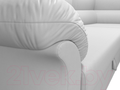 Диван угловой Лига Диванов Карнелла правый / 60287 (экокожа белый)