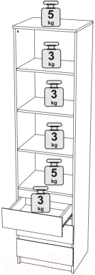 Стеллаж НК Мебель Stern СТЯ-1 / 72678274