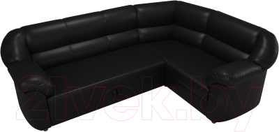 Диван угловой Лига Диванов Карнелла  правый / 60289 (экокожа черный)