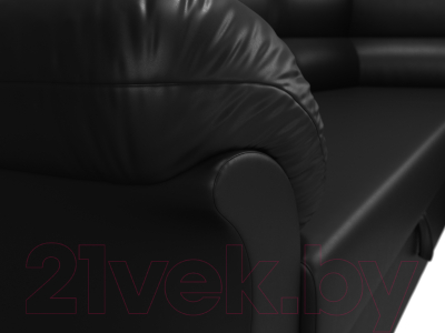 Диван угловой Лига Диванов Карнелла  правый / 60289 (экокожа черный)