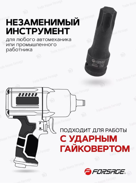 Головка слесарная Forsage F-24607825MPB