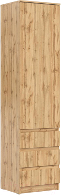 Шкаф-пенал НК Мебель ШКЯ-1 / 72678278 (дуб вотан) - фото