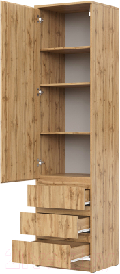 Шкаф-пенал НК Мебель ШКЯ-1 / 72678278 (дуб вотан)