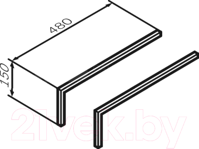Комплект ножек для мебели в ванную AM.PM M8FLEGS015GM