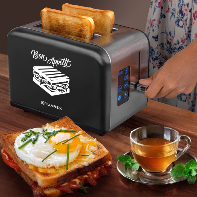 Тостер Tuarex TK-6002 (черный/стальной)