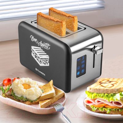 Тостер Tuarex TK-6002 (черный/стальной)