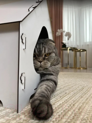 Домик для животных Woodary 4000 (белый)