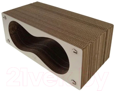 Лежанка-когтеточка Woodary Метро / 4002 - фото