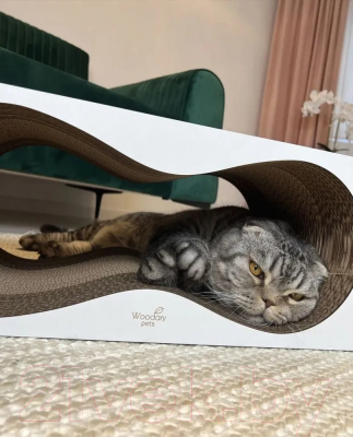Лежанка-когтеточка Woodary Метро / 4002