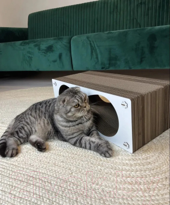 Лежанка-когтеточка Woodary Метро / 4002