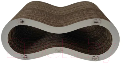 Лежанка-когтеточка Woodary Лемниската / 4004 - фото