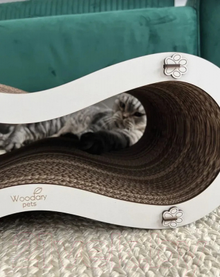 Лежанка-когтеточка Woodary Лемниската / 4004