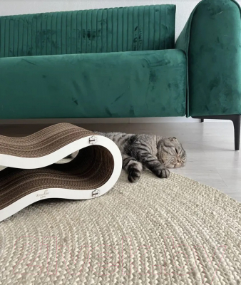 Лежанка-когтеточка Woodary Лемниската / 4004