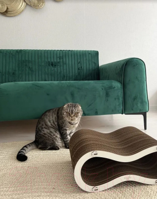 Лежанка-когтеточка Woodary Лемниската / 4004