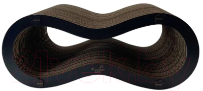 Лежанка-когтеточка Woodary Лемниската / 4005 - фото