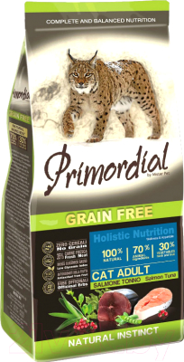 Сухой корм для кошек Primordial Cat Adult Salmon & Tuna / MGSP1206 - фото