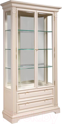 Шкаф с витриной Гомельдрев ГМ 5907 Береза - фото