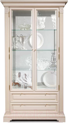 Шкаф с витриной Гомельдрев ГМ 5907 Береза