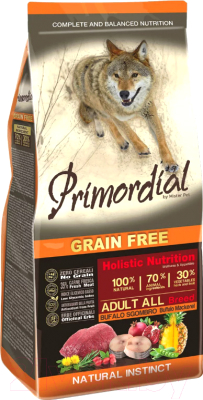 Сухой корм для собак Primordial Dog Adult Buffalo & Mackerel MSP5602 - фото