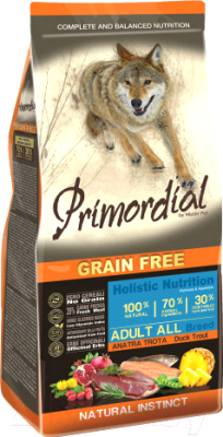 Сухой корм для собак Primordial Dog Adult Trout & Duck MSP5402 - фото