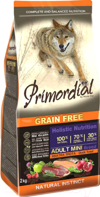 Сухой корм для собак Primordial Dog Mini Adult Trout & Duck MSP5102 - фото