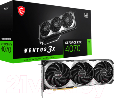 Видеокарта MSI GeForce RTX 4070 Ventus 3X E 12G OC