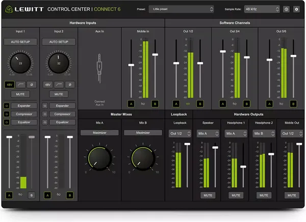 Аудиоинтерфейс Lewitt Connect 6