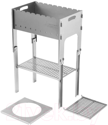 Мангал Helios Разборный / T-M-S-PK (со столиком и подставкой под казан)