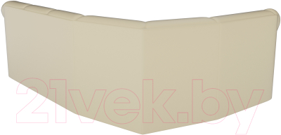 Диван угловой Лига Диванов Карнелла левый / 60285 (экокожа бежевый)