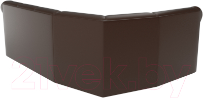 Диван угловой Лига Диванов Карнелла левый / 60290 (экокожа коричневый)