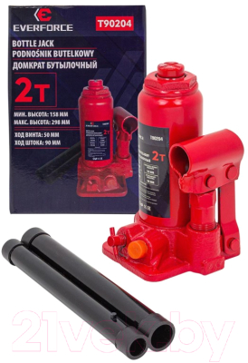 Бутылочный домкрат Everforce EF-T90204