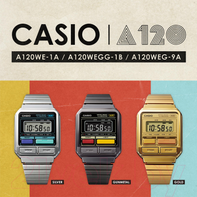 Часы наручные мужские Casio A-120WEGG-1B