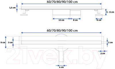 Трап для душа REA Neo Slim Pro-700 / G8401