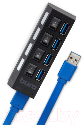 USB-хаб Buro BU-HUB4-U3.0-L