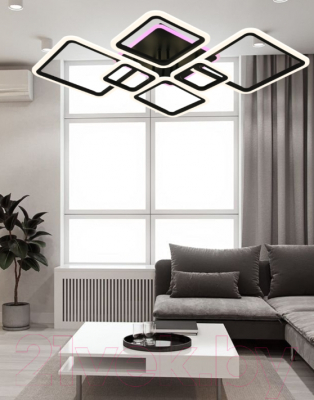 Потолочный светильник Mirastyle CF-16070/4+2 BK ML