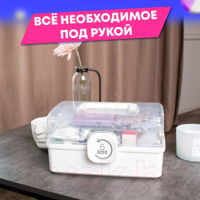 Органайзер для хранения Daswerk Аптечка домашняя Mini / 608476