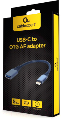 Кабель/переходник Cablexpert A-USB3C-OTGAF-01