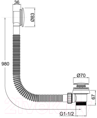 Сифон Эстет Allen Brau ФР-00014597
