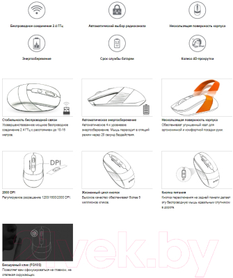 Мышь A4Tech Fstyler FG10S